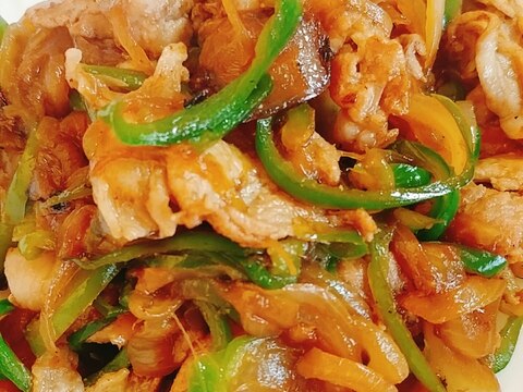 子供も大好き☆豚肉　ピーマン　玉葱の炒め物